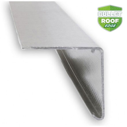 Bullet Roof Drip Trim 75mm Face x 75mm Fixing Arm 2.5Lm Basalt Grey